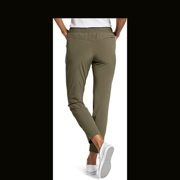 Eddie Bauer ladies GREEN Departure Ankle Pants - Picture 13 of 13